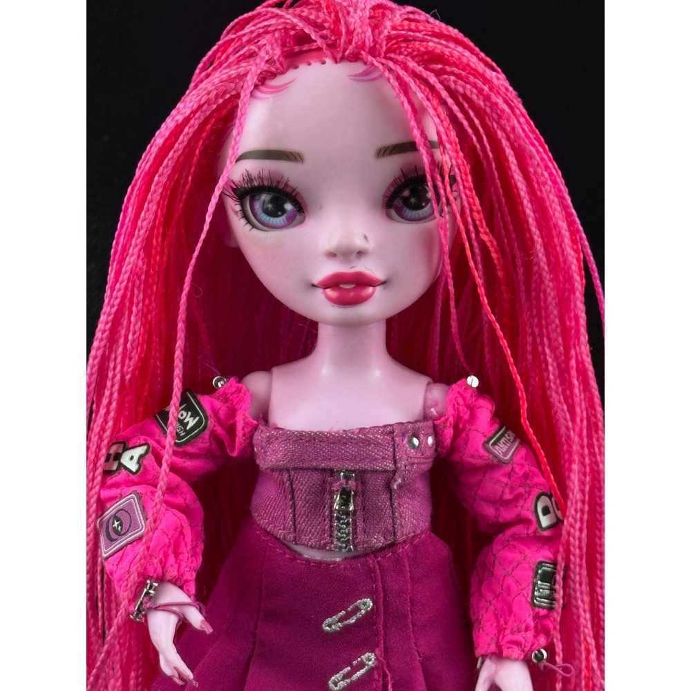 Rainbow High Shadow High Neon Shadow Pink Doll, Fashion Doll with Outfit & Boots